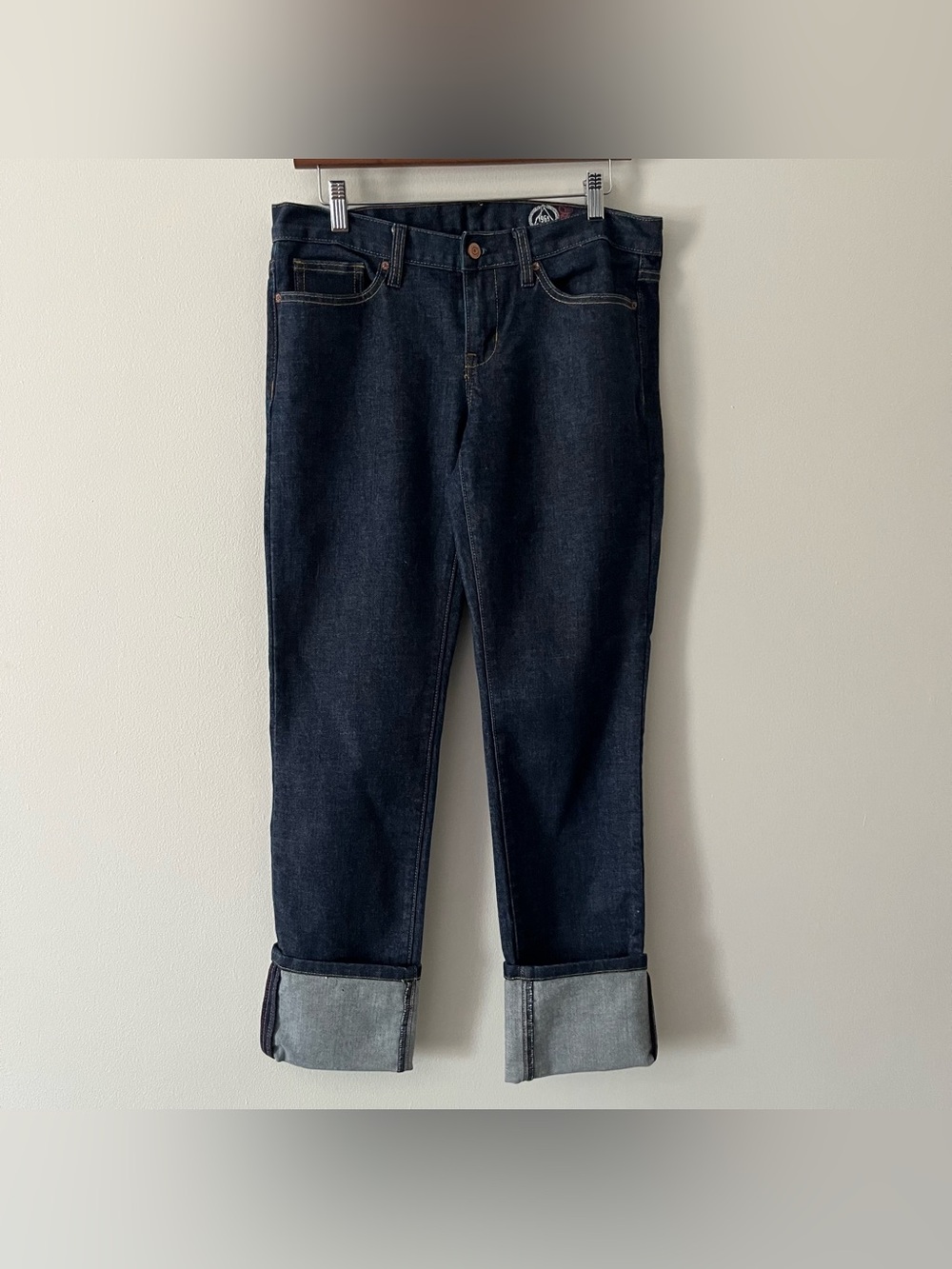 GAP Vintage Y2K Dark Denim Straight Leg Low Rise Jeans 8L